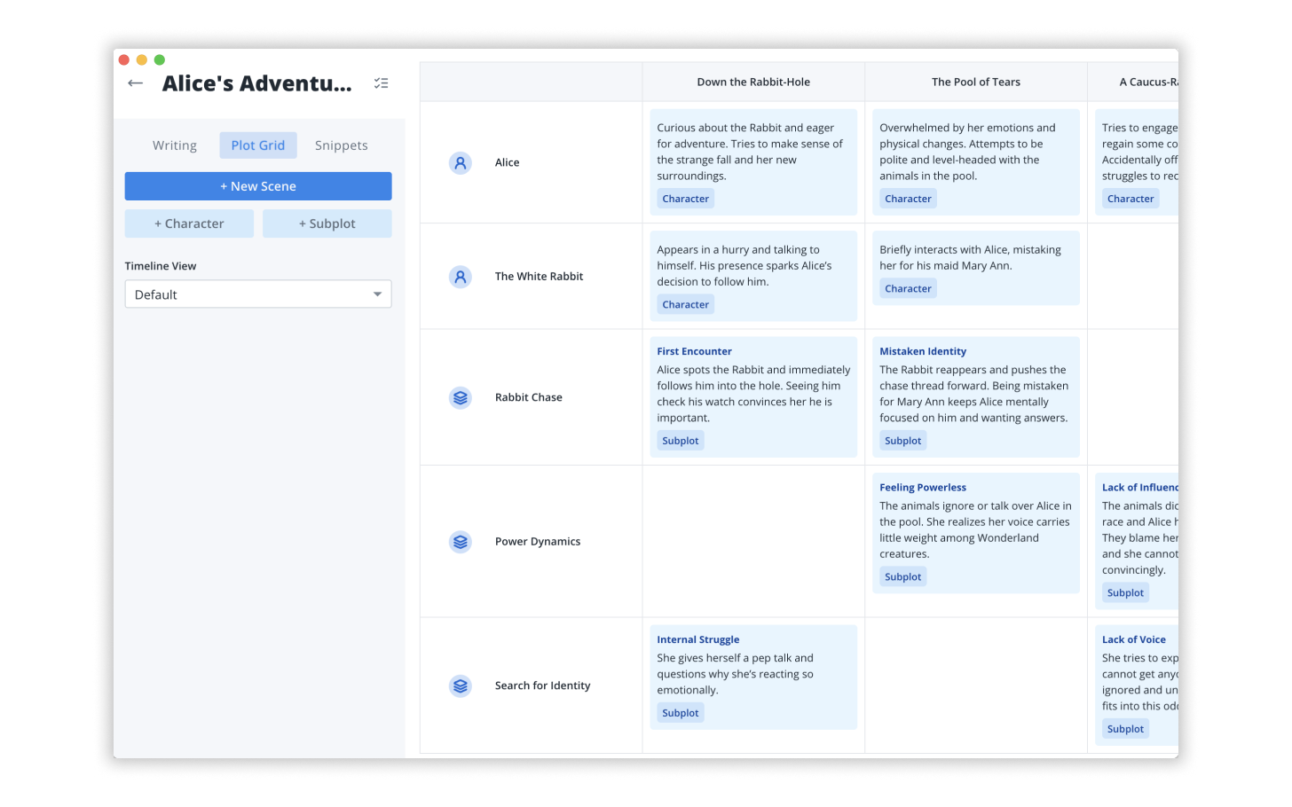 Powerful Outlining Tools